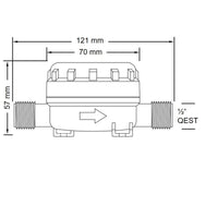 FILTRO PORTAGOMMA FILETTATO