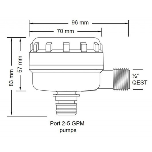 FILTRO QEST 1/2' 90�