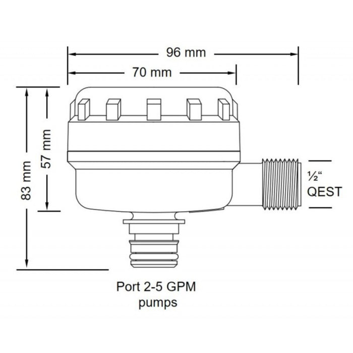 FILTRO QEST 1/2' 90�