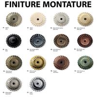 Applique Classica Modena Metallo E Ceramica Nero Sfumato Rame 1 Luce E27