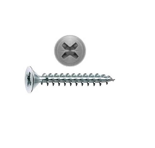 500 Viti zincate per Legno Trucciolare Autofilettanti 4x50mm