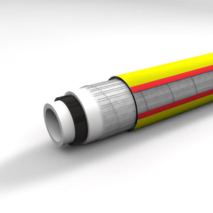 TUBO GIARDINO IRRIGAZIONE 5 STRATI GIARDINAGGIO Ø5/8"-15mm L.25m FITT FLORA