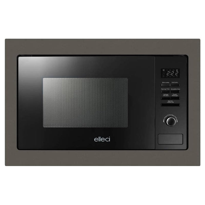 Forno Microonde da incasso elleci Plano MW Keratek Plus 93 Grigio Dove Grey FKSP28193WS
