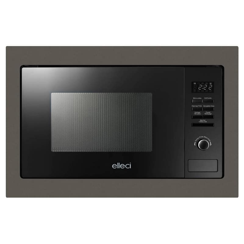 Forno Microonde da incasso elleci Plano MW Keratek Plus 93 Grigio Dove Grey FKSP28193WS