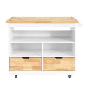 Carrello Cucina Credenza Cucina Mobile Cucina Bianco Con Route Isola Cucina FKW107-WN