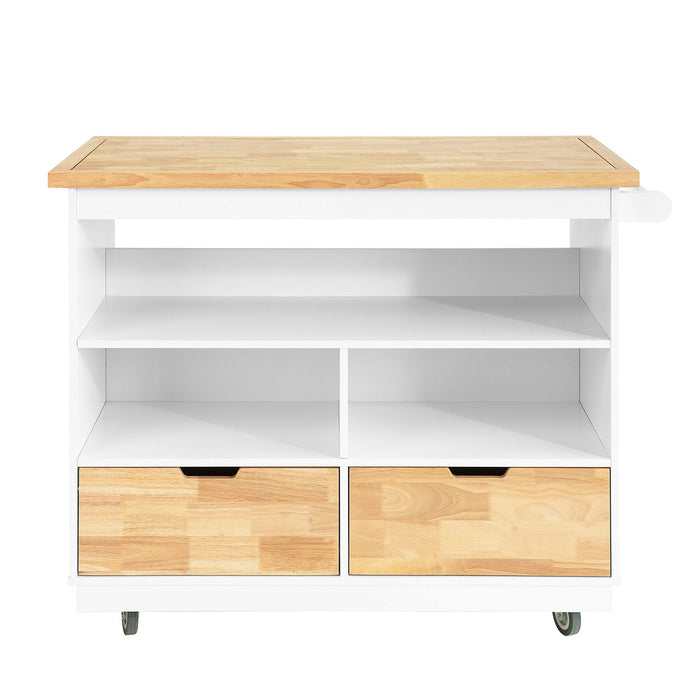 Carrello Cucina Credenza Cucina Mobile Cucina Bianco Con Route Isola Cucina FKW107-WN