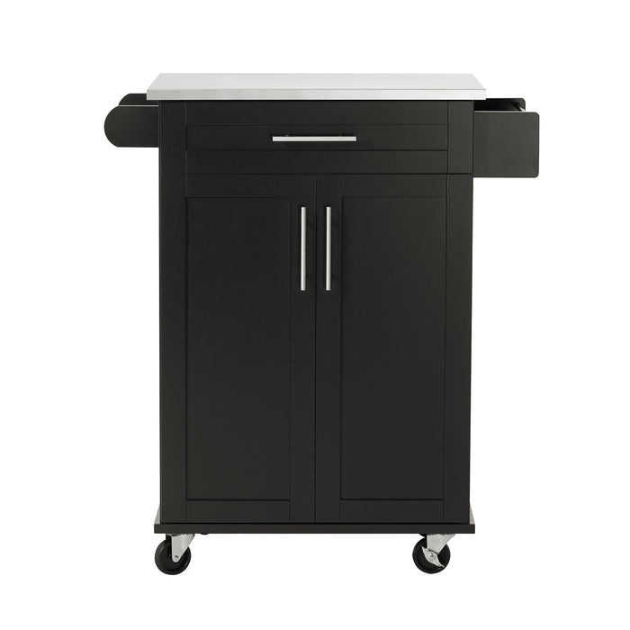 Carrello Cucina Credenza Cucina Mobile Cucina Nero Con Route FKW110-SCH