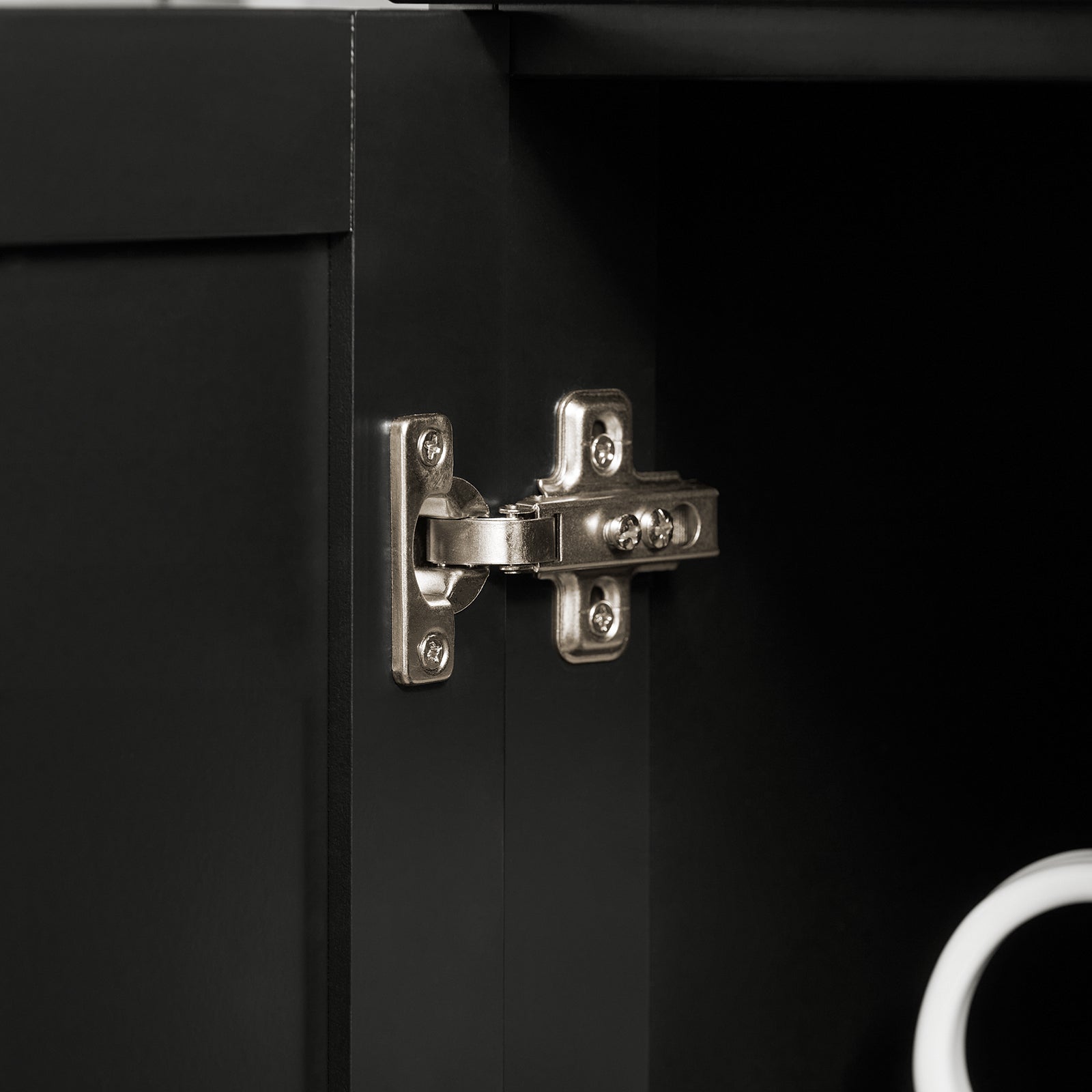 Carrello Cucina Credenza Cucina Mobile Cucina Nero Con Route FKW110-SCH