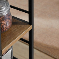 Carrello da cucina con 2 cassetti e 3 ripiani, Carrello da servizio, Carrelli portaoggetti FKW111-PF