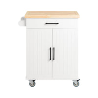 Credenza Cucina Carrello Cucina Con Ruote Con Cassetto E 2 Ante 74.5x45.5x91cm FKW119-WN SoBuy