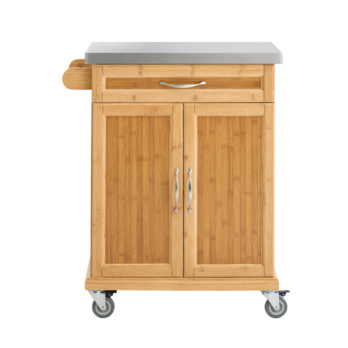Carrello Cucina,Credenza Cucina,Mobile Cucina Con Route,Legno FKW13-N