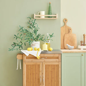 Carrello Cucina,Credenza Cucina,Mobile Cucina Con Route,Legno FKW13-N