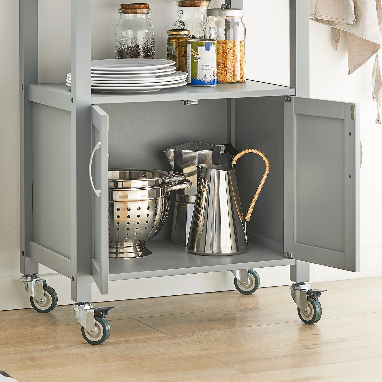  Carrello cucina, carrello da servizio colore:Grigio, FKW22-HG