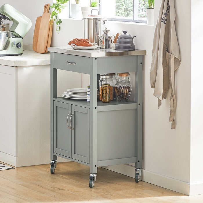 Carrello cucina, carrello da servizio colore:Grigio, FKW22-HG