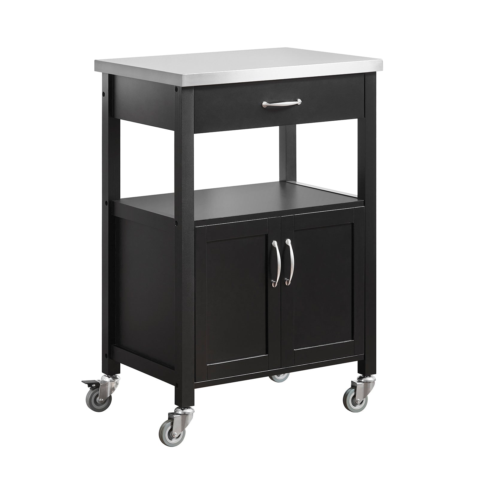 Carrello cucina, carrello da servizio colore:Nero, FKW22-SCH