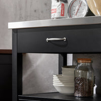 Carrello cucina, carrello da servizio colore:Nero, FKW22-SCH