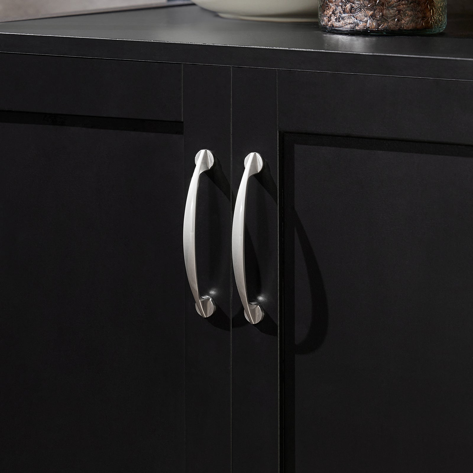 Carrello cucina, carrello da servizio colore:Nero, FKW22-SCH