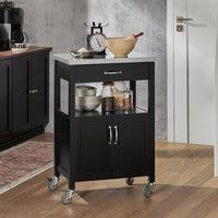 Carrello cucina, carrello da servizio colore:Nero, FKW22-SCH