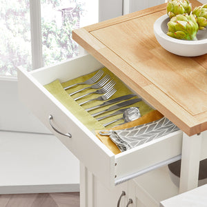 Carrello cucina, carrello da servizio colore:Bianco, FKW22-WN