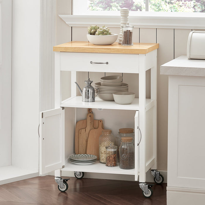 Carrello cucina, carrello da servizio colore:Bianco, FKW22-WN