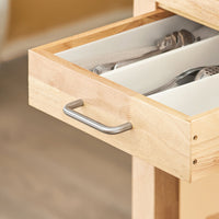 Carrello Cucina Scaffale Cucina Mobile Cucina Legno Con Route Fkw24-N