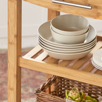 SoBuy Mobiletto cucina salvaspazio Carrello cucina con cesti Credenza soggiorno moderno con ruote Mobile dispensa Penisola cucina L58*P40*A85cm (FKW28-SCH)