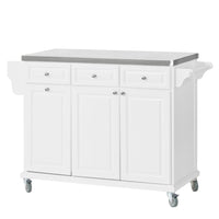 Carrello da cucina, credenza, Mobiletto ad angolo Bianco FKW33-W