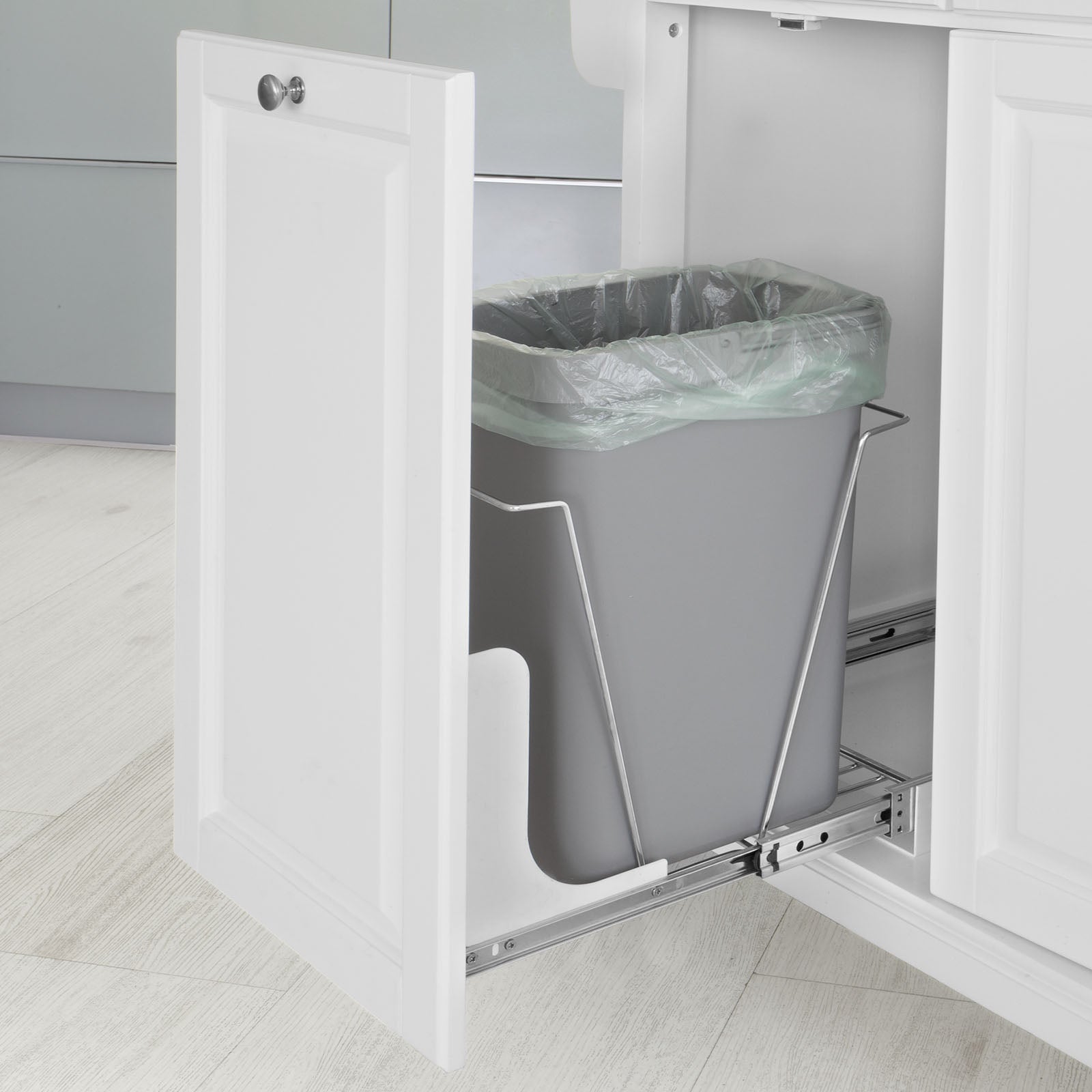 Carrello da cucina, credenza, Mobiletto ad angolo Bianco FKW33-W