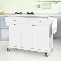 Carrello da cucina, credenza, Mobiletto ad angolo Bianco FKW33-W