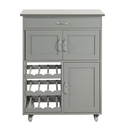 Carrello di servizio Credenza in legno mobile cucina Grigio FKW45-HG