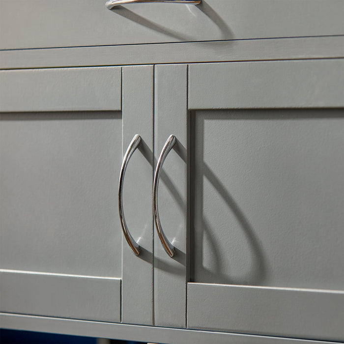 Carrello di servizio Credenza in legno mobile cucina Grigio FKW45-HG