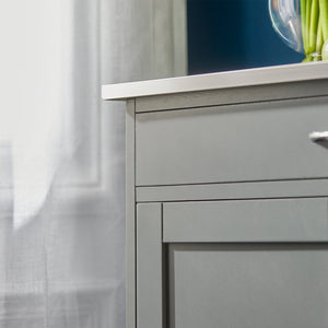 Carrello di servizio Credenza in legno mobile cucina Grigio FKW45-HG