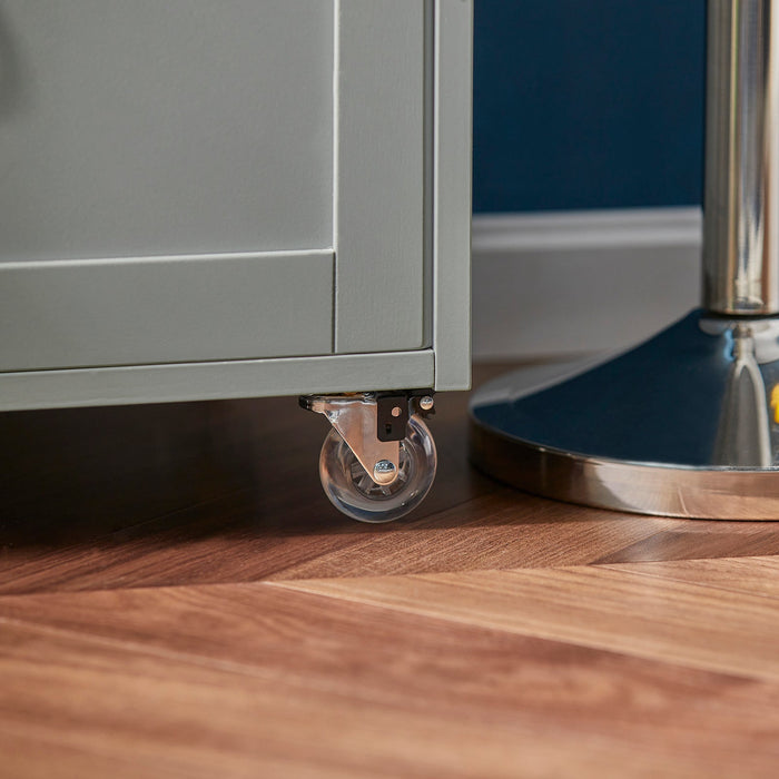 Carrello di servizio Credenza in legno mobile cucina Grigio FKW45-HG