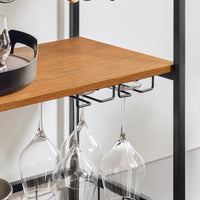 SoBuy Carrello con portabottiglie 40x82x90cm FKW56-N