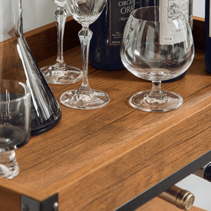 SoBuy Carrello con portabottiglie 40x82x90cm FKW56-N