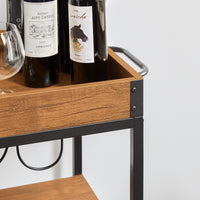 SoBuy Carrello con portabottiglie 40x82x90cm FKW56-N