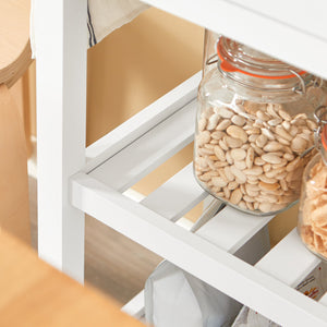 Carrello Cucina Credenza Bianca L85*P39*A90cm,2 cassetti FKW68-WN