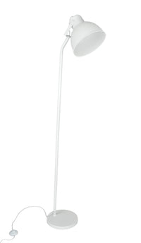 Lampada da terra in metallo bianco, piantana mod. Manhattan FL08MAME