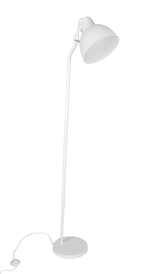 Lampada da terra in metallo bianco, piantana mod. Manhattan FL08MAME