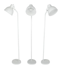 Lampada da terra in metallo bianco, piantana mod. Manhattan FL08MAME