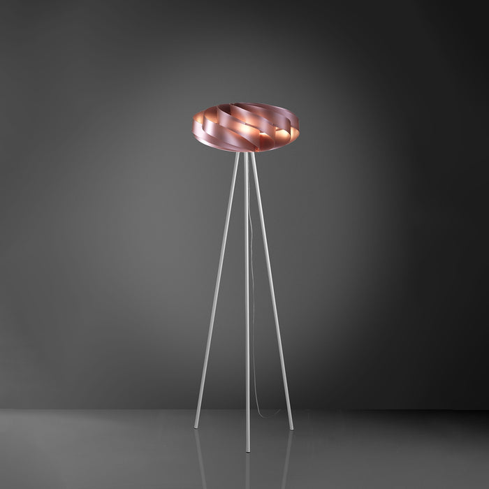 Piantana Moderna Flat Polilux ® Pink Metal E Metallo 1 Luce E27