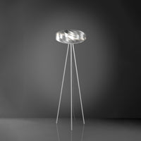 Piantana Moderna Flat Polilux ® Argento E Metallo 1 Luce E27