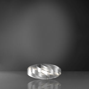 Lampada Da Scrivania-Ufficio Moderna Flat Polilux ® Argento 1 Luce E14