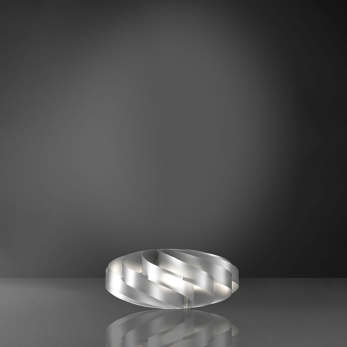 Lampada Da Scrivania-Ufficio Moderna Flat Polilux ® Argento 1 Luce E14