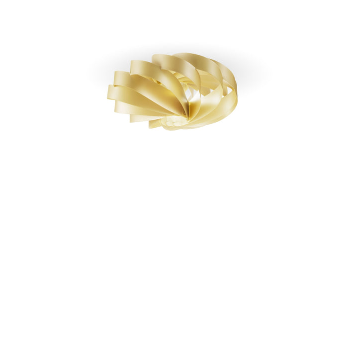 Plafoniera Moderna Flat Polilux ® New Gold 1 Luce E27