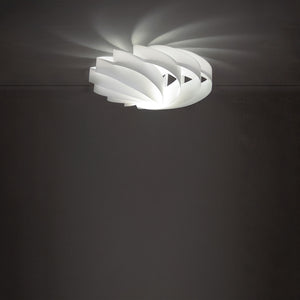 Plafoniera Moderna Flat Polilux ® Bianco 1 Luce E27