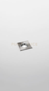 FLOOR SQUARE SEGNAPASSO L.11CM ATTACCO GU10 IP67 CROMO IN ACCIAO E ALLUMINIO