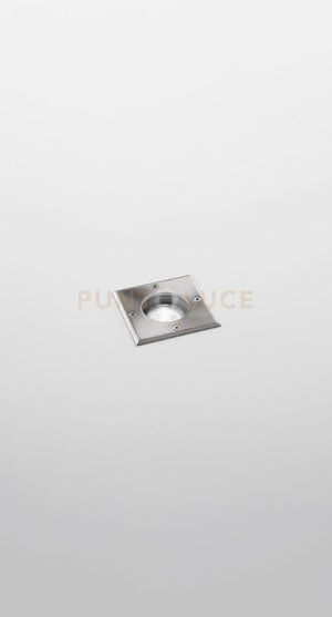 FLOOR SQUARE SEGNAPASSO L.11CM ATTACCO GU10 IP67 CROMO IN ACCIAO E ALLUMINIO