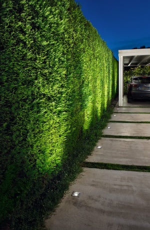 FLOOR SQUARE SEGNAPASSO L.11CM ATTACCO GU10 IP67 CROMO IN ACCIAO E ALLUMINIO