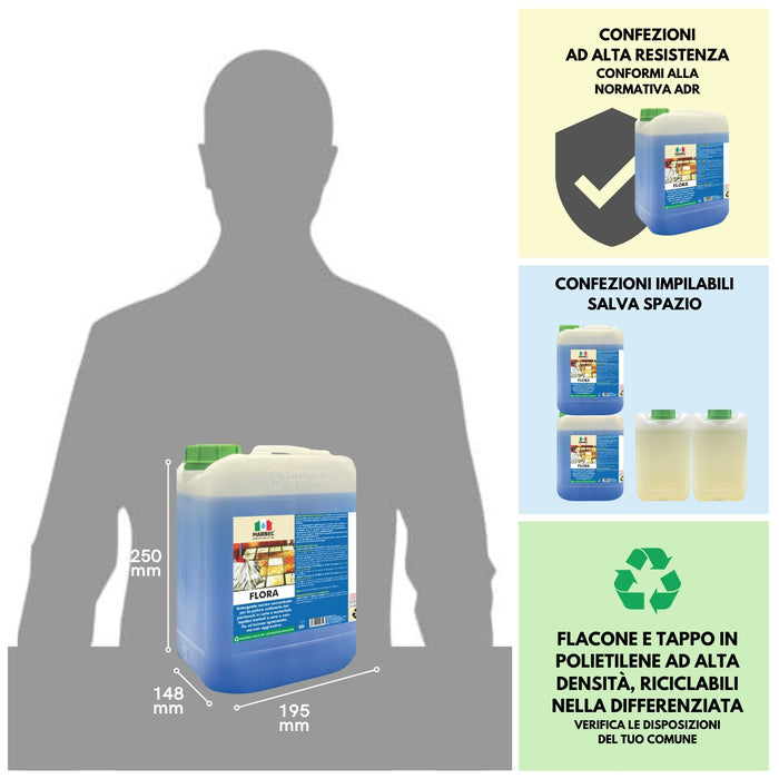 Pulizia pavimenti FLORA   5LTx4Pz